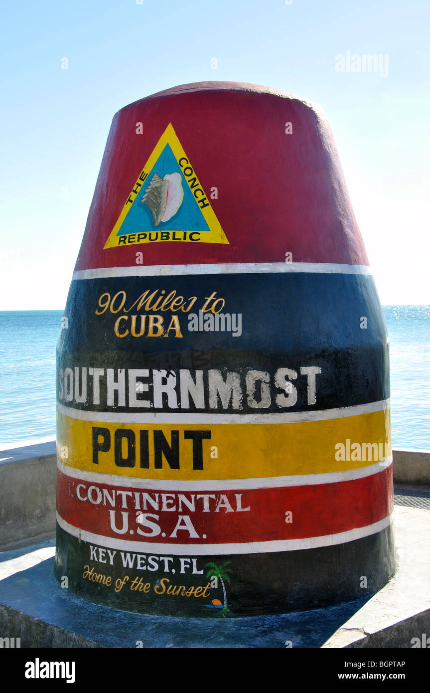 Southernmost point, Key West, Florida, USA Stock Photo Alamy