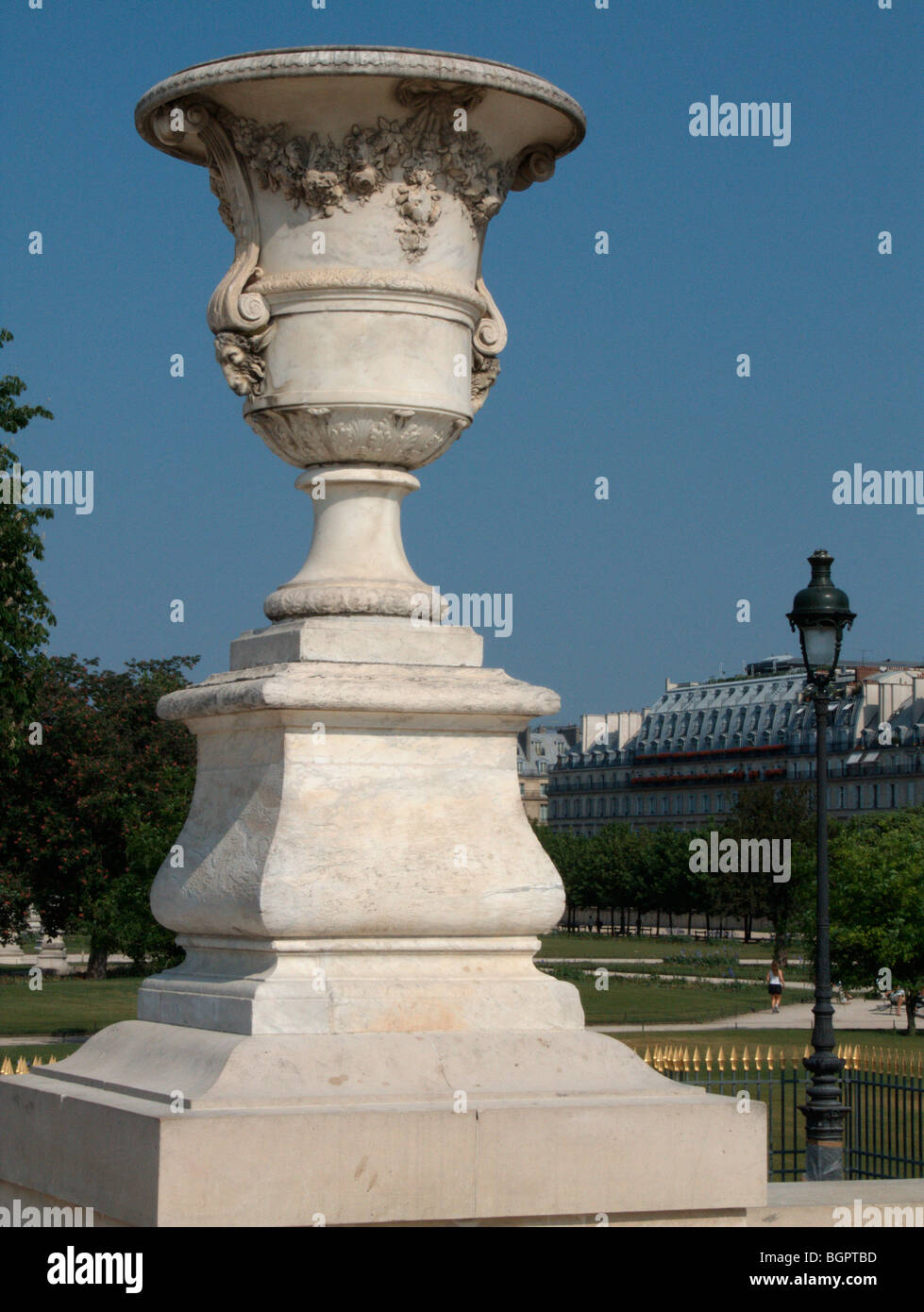 Ornamental sculpture. Tuileries garden. Paris. France Stock Photo