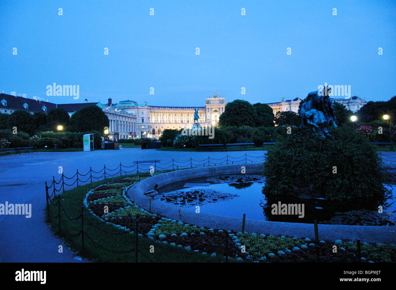 Vienna at night (Austria) Stock Photo
