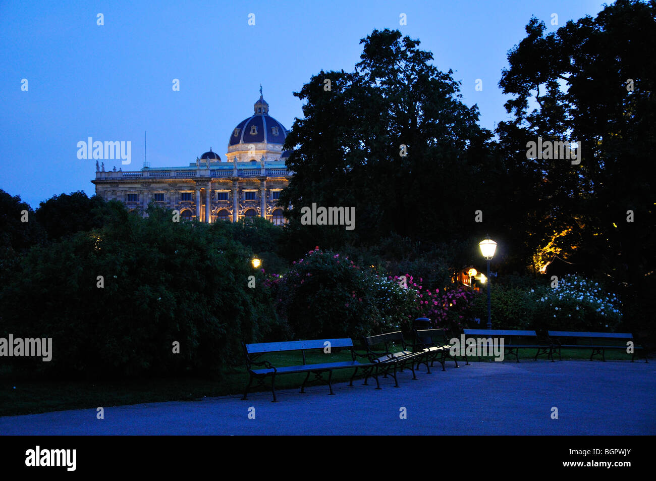 Vienna at night (Austria) Stock Photo