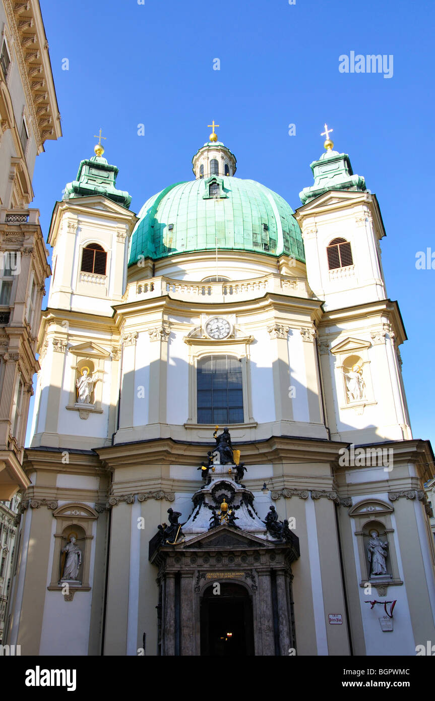 Peterskirche Church, Vienna, Austria Stock Photo