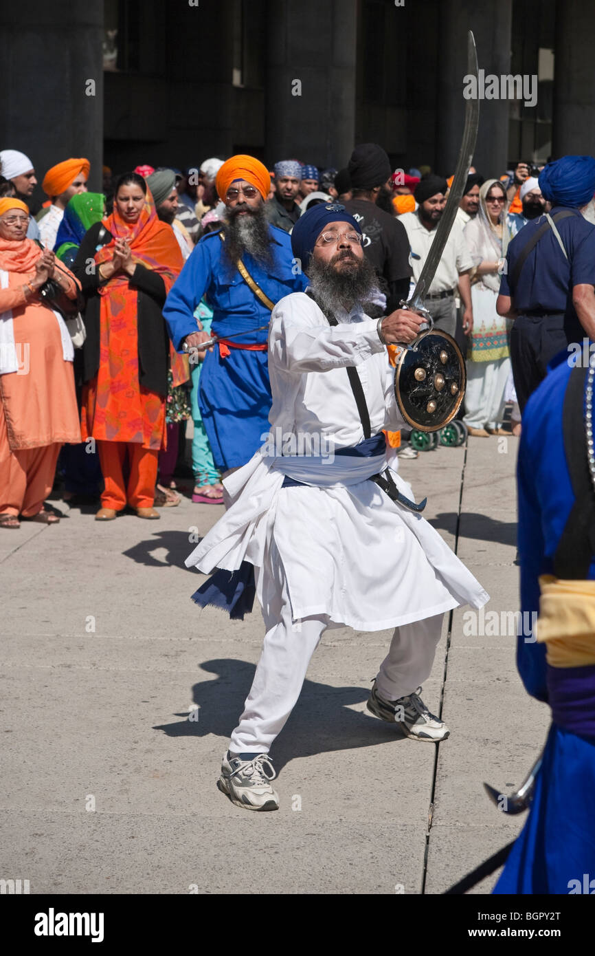 Annual spring Vaisakhi parade in Toronto, celebrating the Sikh culture