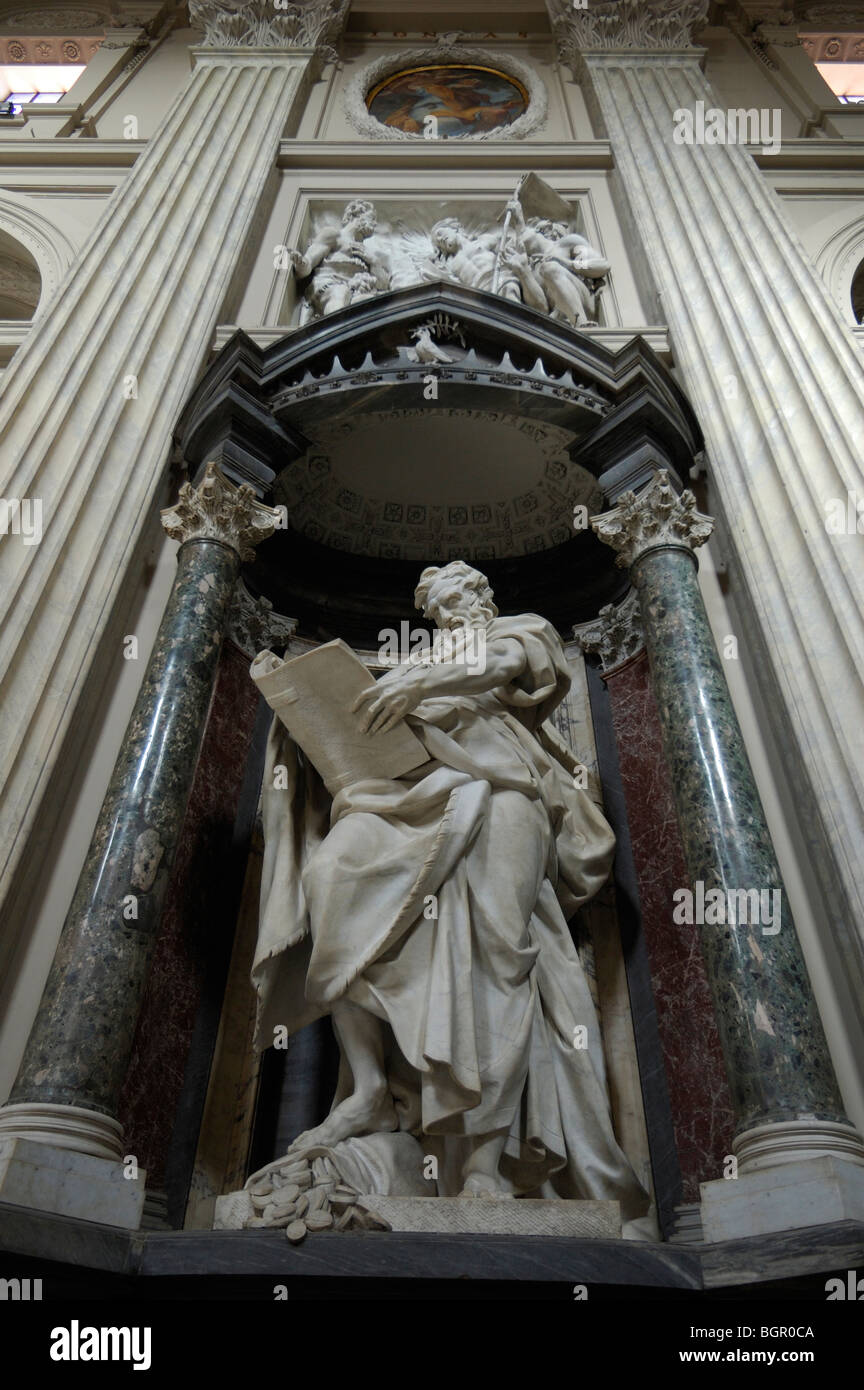 Statue of St Matthew, Basilica of St. John Lateran, Rome, Italy Stock