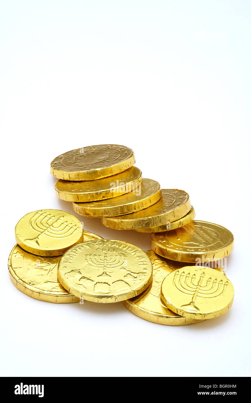 Chocolate gelt hi-res stock photography and images - Alamy