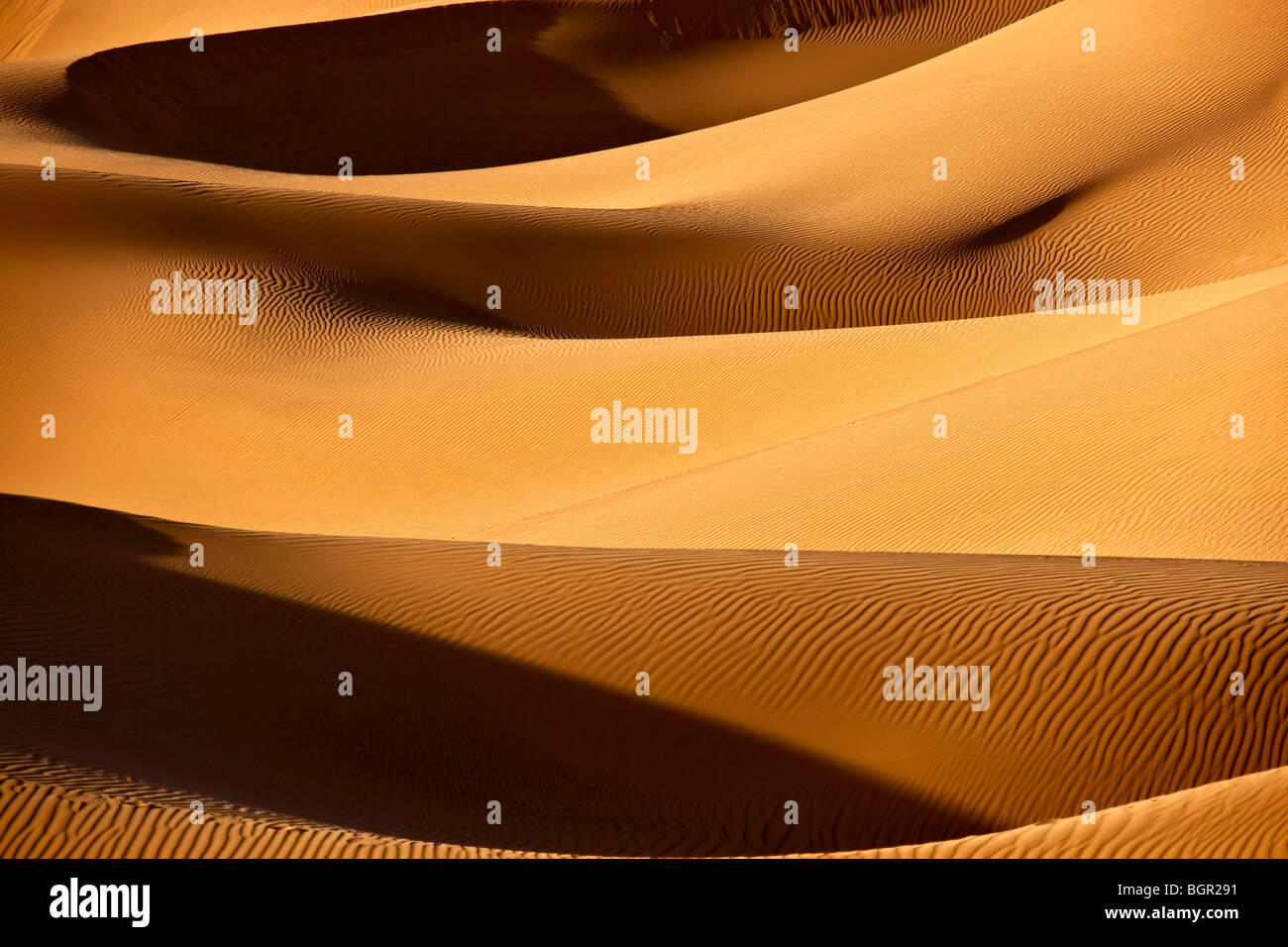 Sahara desert sand dunes Stock Photo
