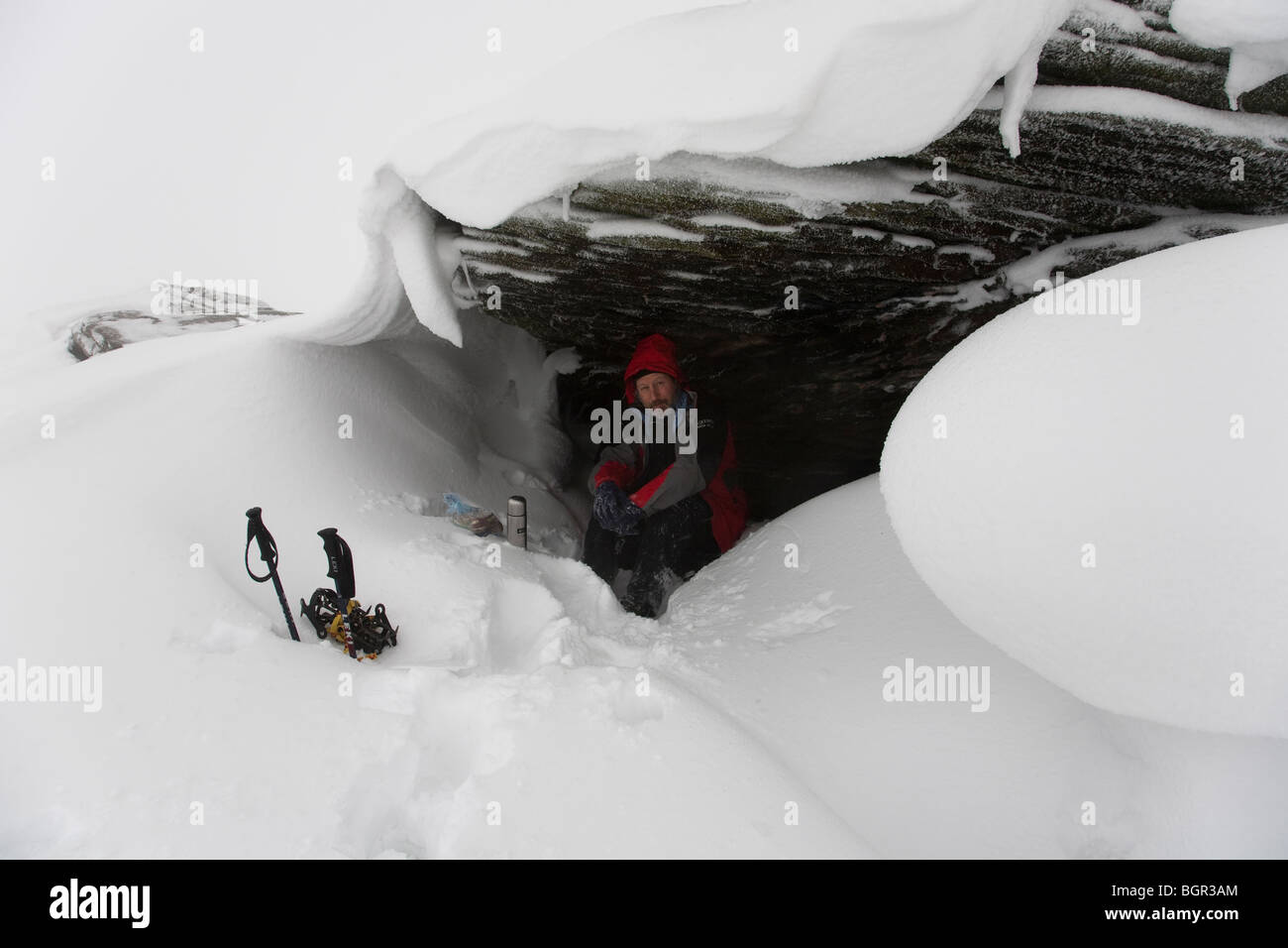 Sheltering in cave hi-res stock photography and images - Alamy