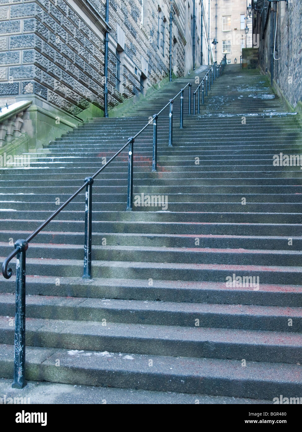 Flight of Stone Steps, Edinburgh Stock Photo Alamy