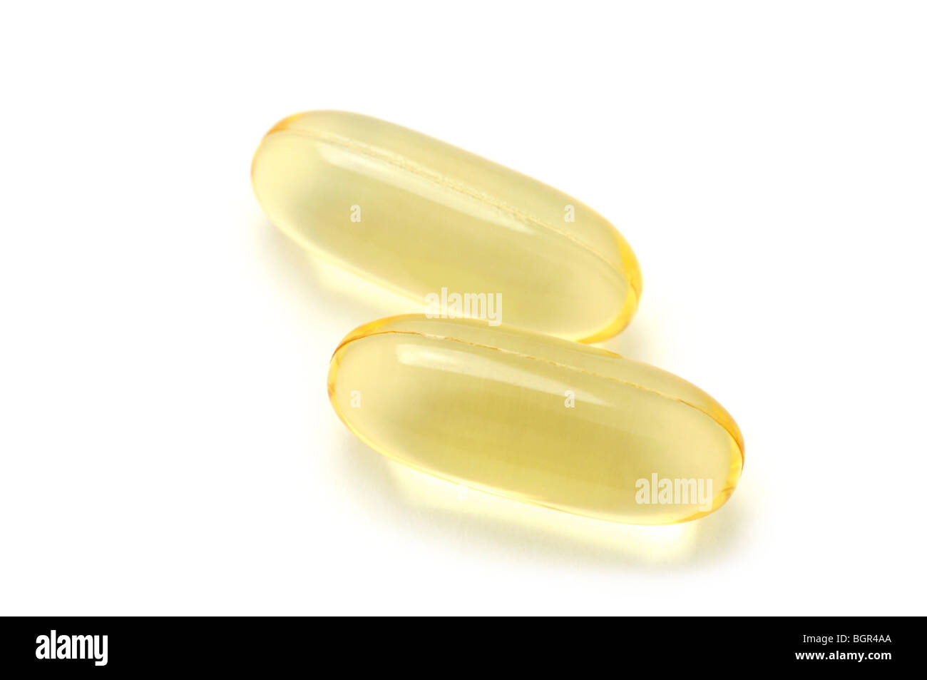 Omega 3 Supplement Capsules Stock Photo