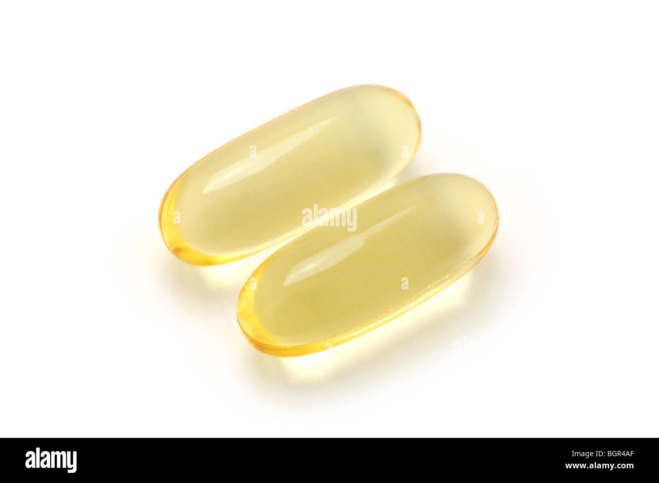 Omega 3 Supplement Capsules Stock Photo