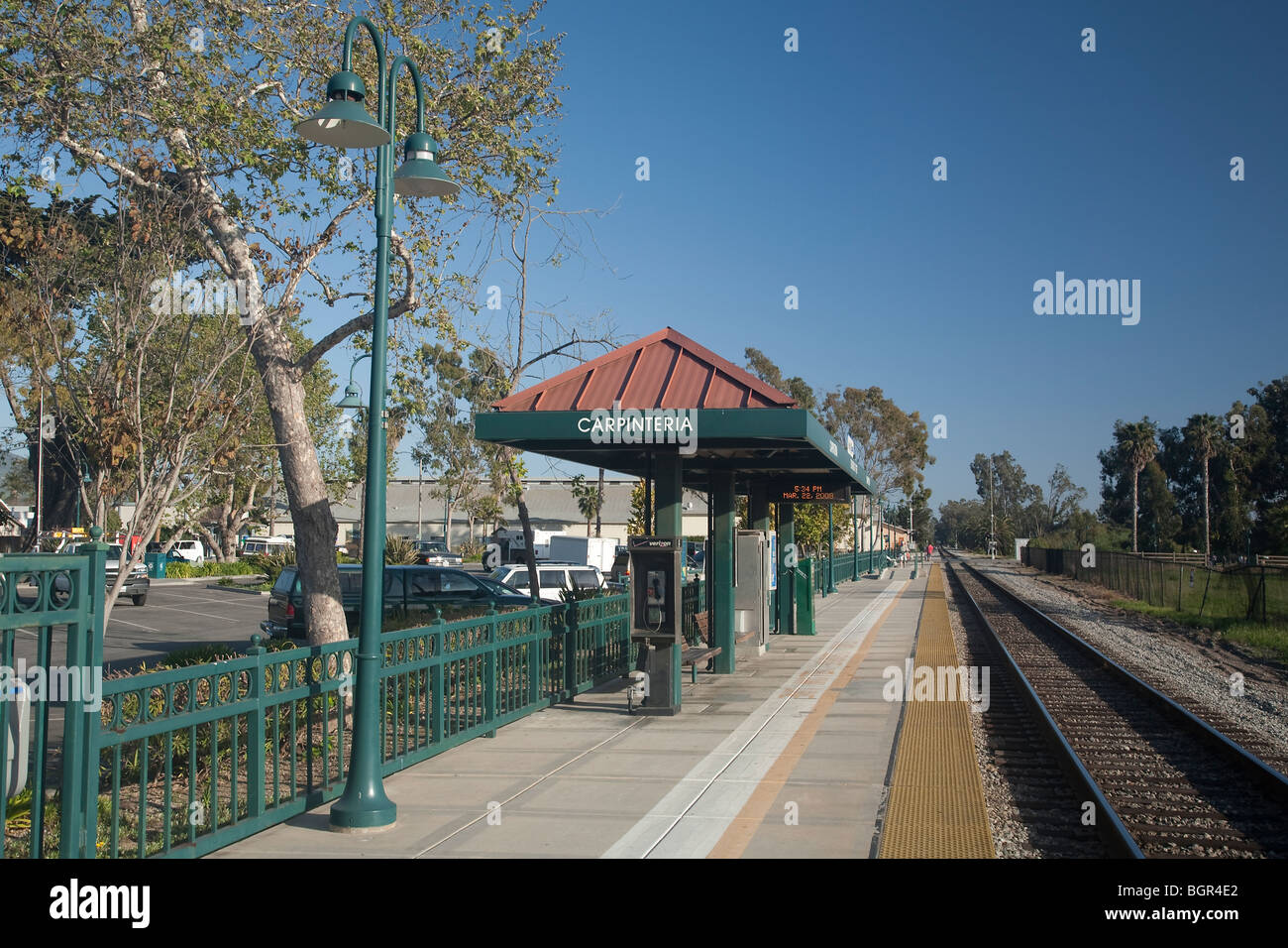 Amtrak train station in Carpinteria California located in Santa Barbara