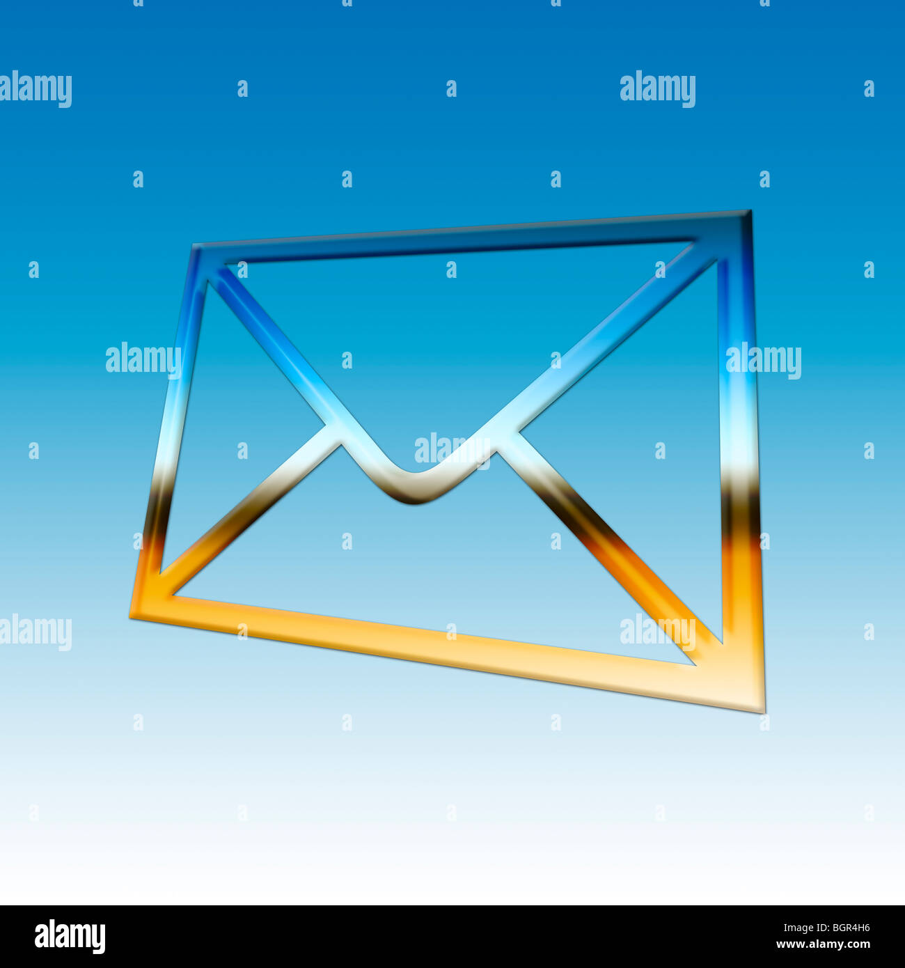 Mail. Graphical Image of an Envelope Stock Photo