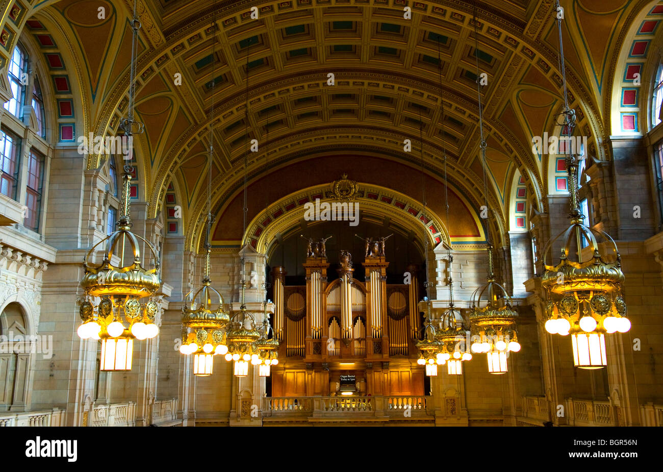 Interior of Kelvingrove Art Gallery & Museum, Glasgow, Scotland. Stock Photo