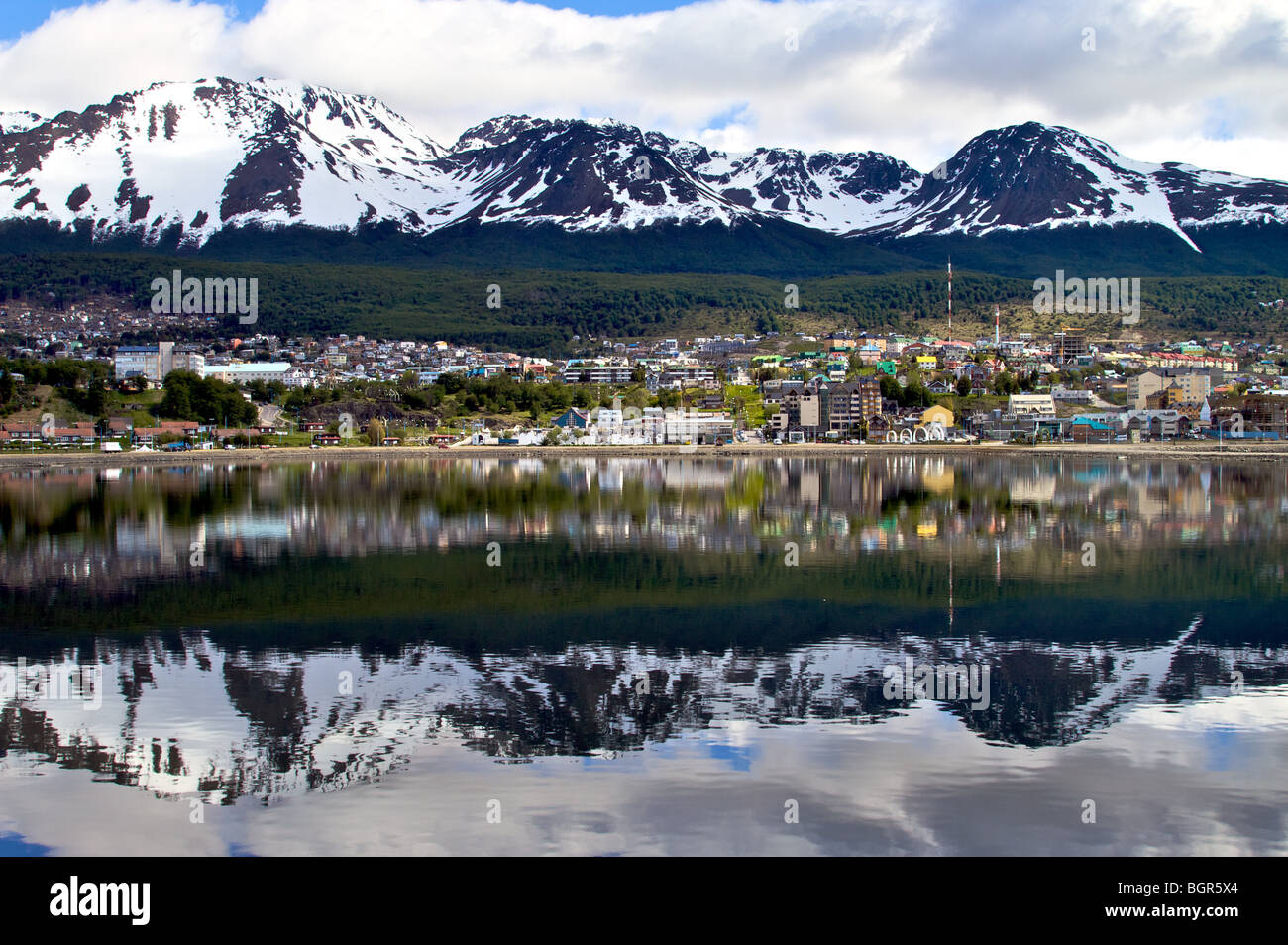 Ushuaia argentina at the tip of south america stock photo alamy