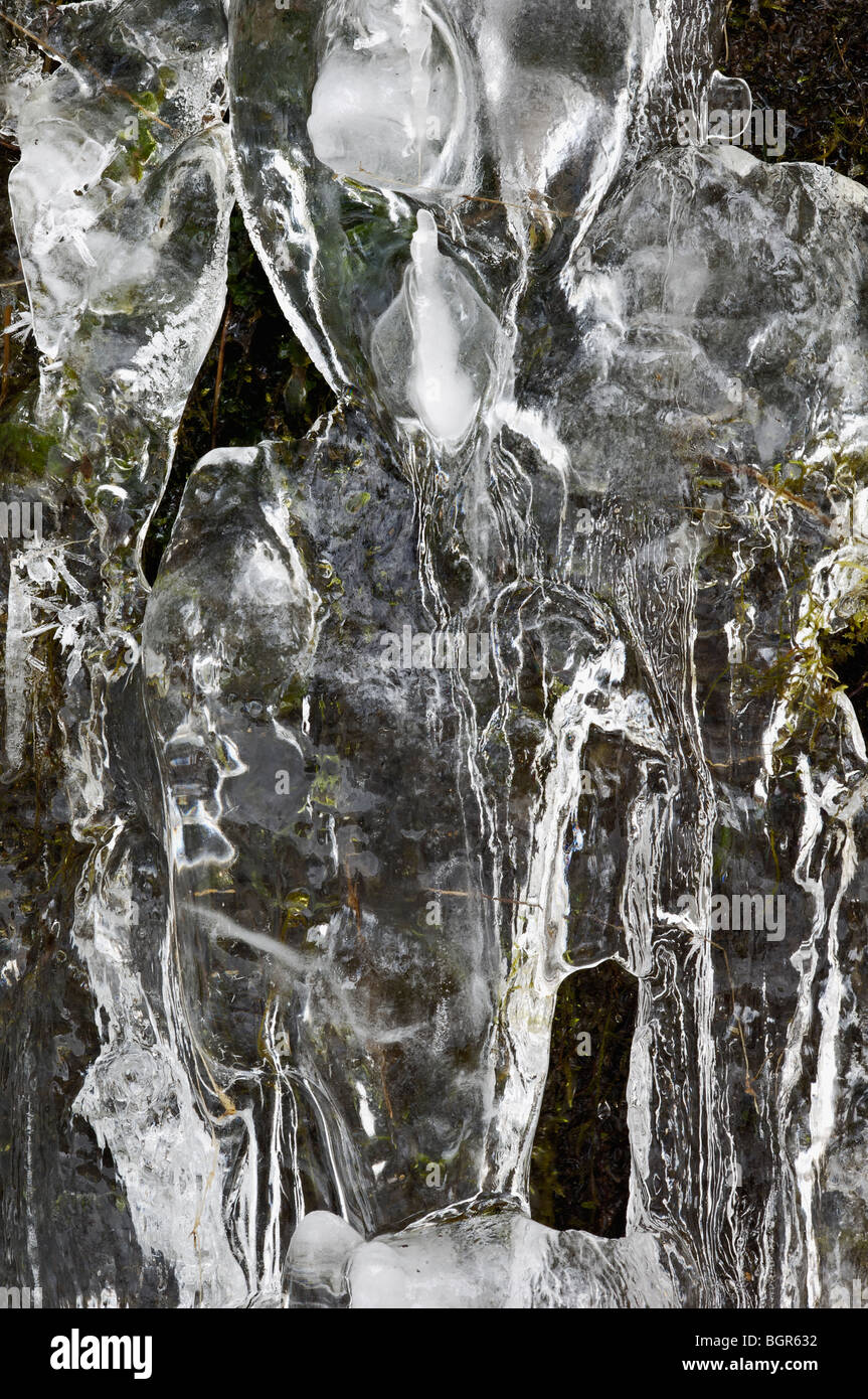 Ice Formation that Resembles an Anguished Face on the Tellico River in ...