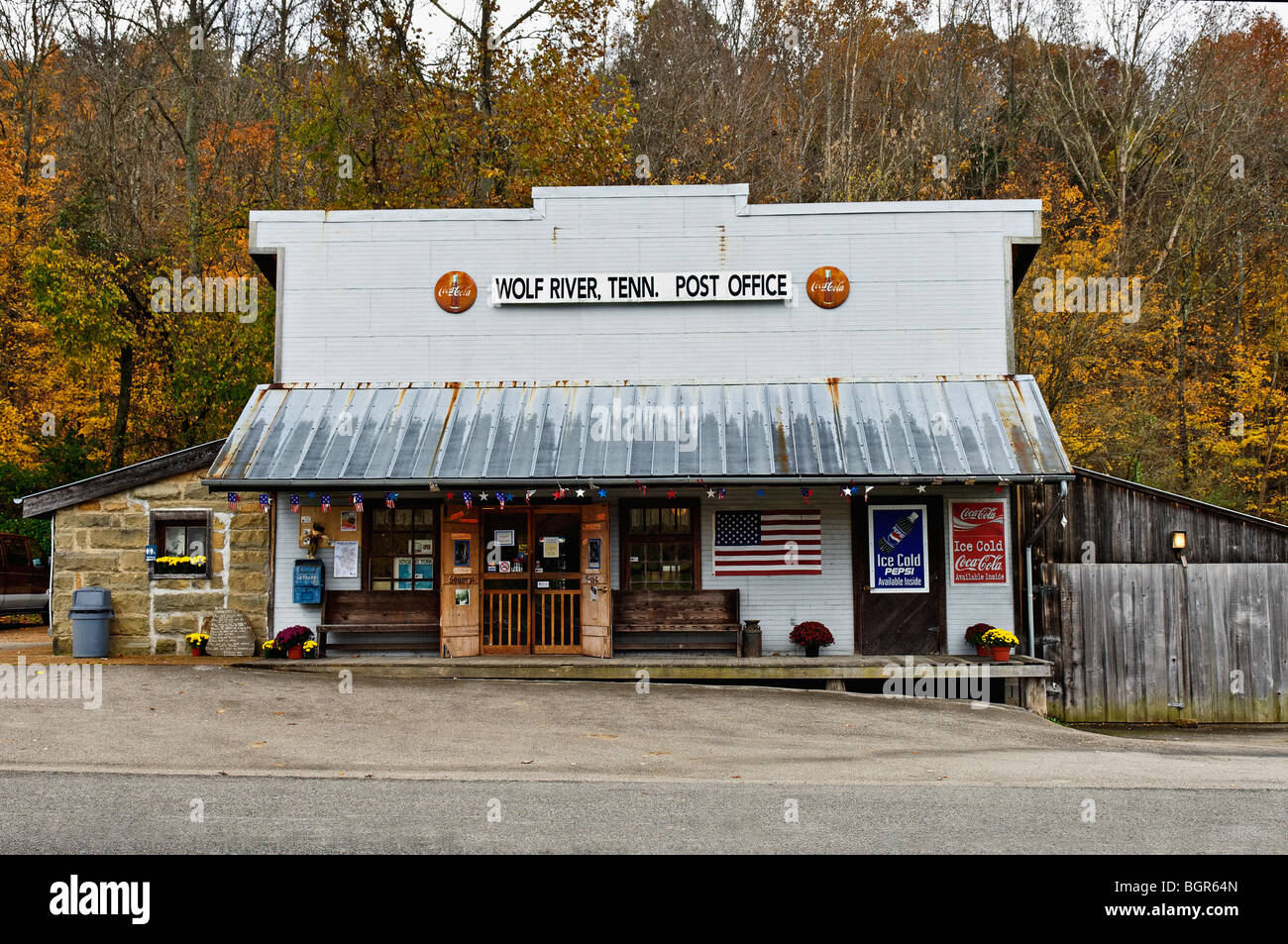 Wolf River Post Office and Center in Pall Mall, tennessee Stock