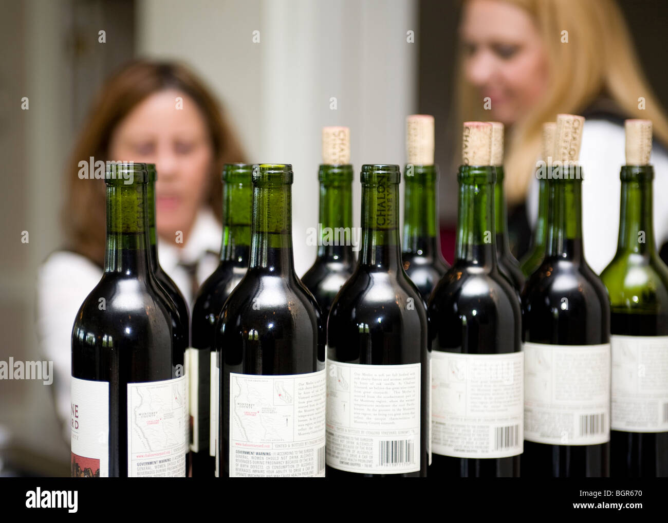 Bottles of wine Stock Photo Alamy