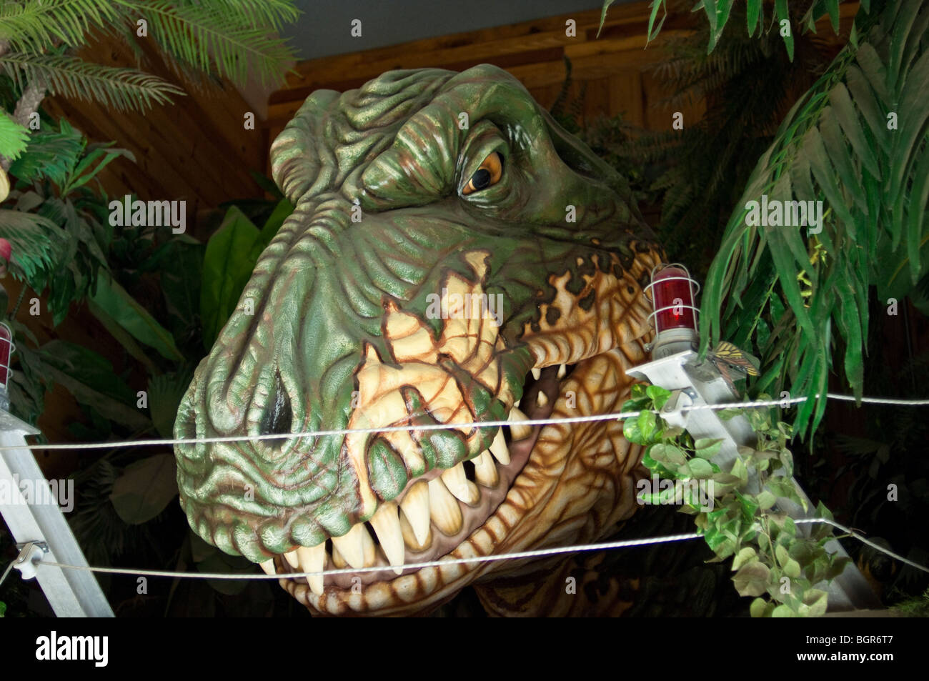 Roaring Tyrannosaurus Rex display at Wall Drug, in Wall, South Dakota