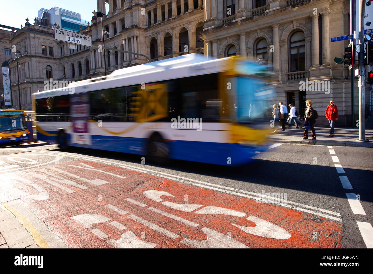 City Bus Brisbane Queensland Australia Stock Photo