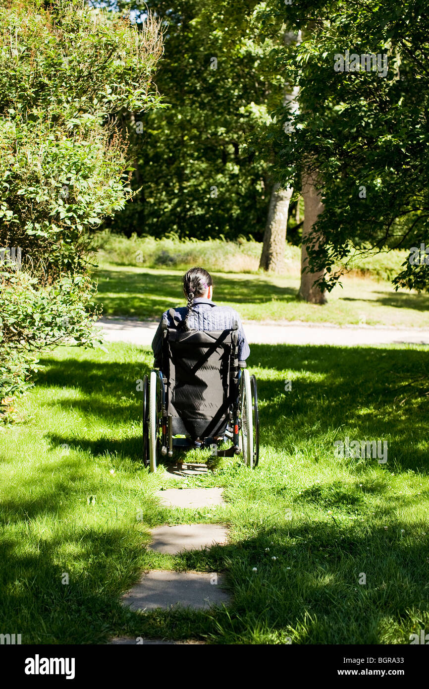 Old woman in wheelchair hi-res stock photography and images - Alamy