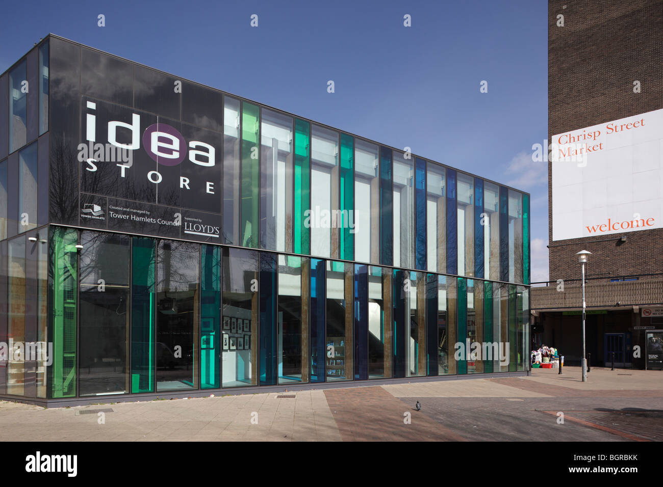 chrisp street idea store, east india dock road facade Stock Photo Alamy