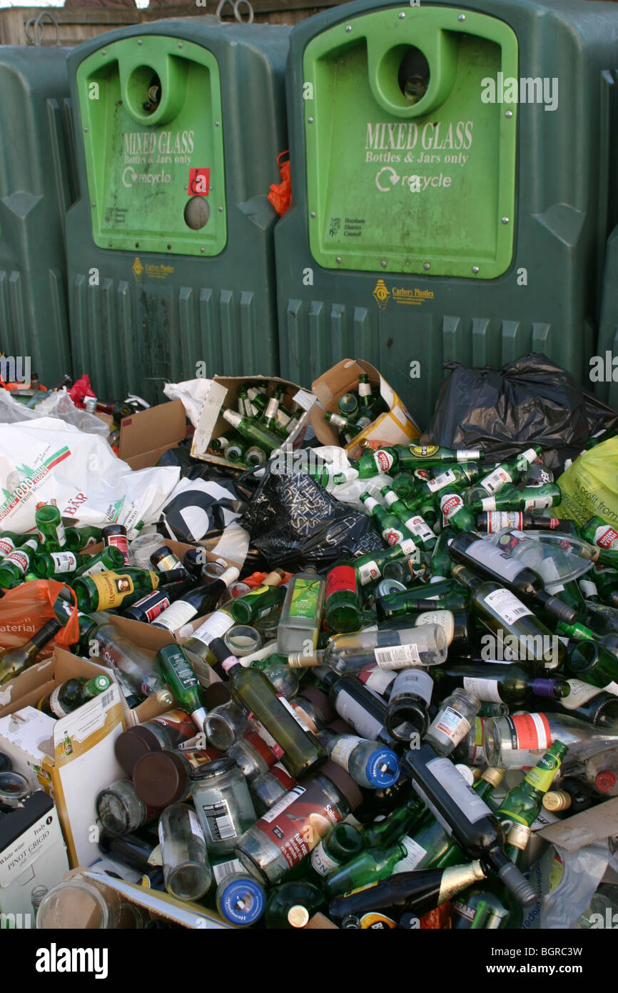 Full bottle bank with glass bottles hires stock photography and images