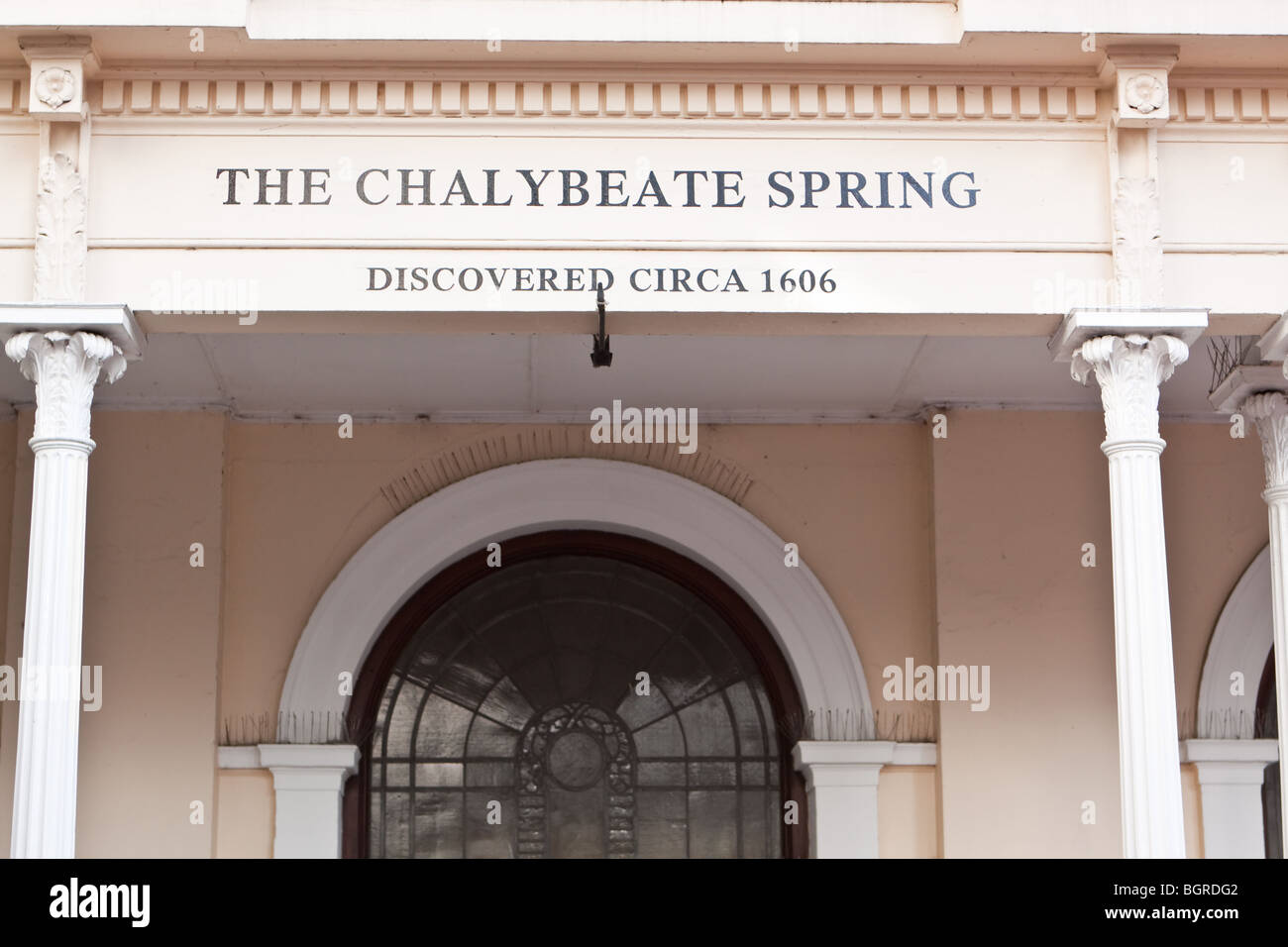 The Chalybeate Spring in the Pantiles Royal Tunbridge Wells Stock Photo