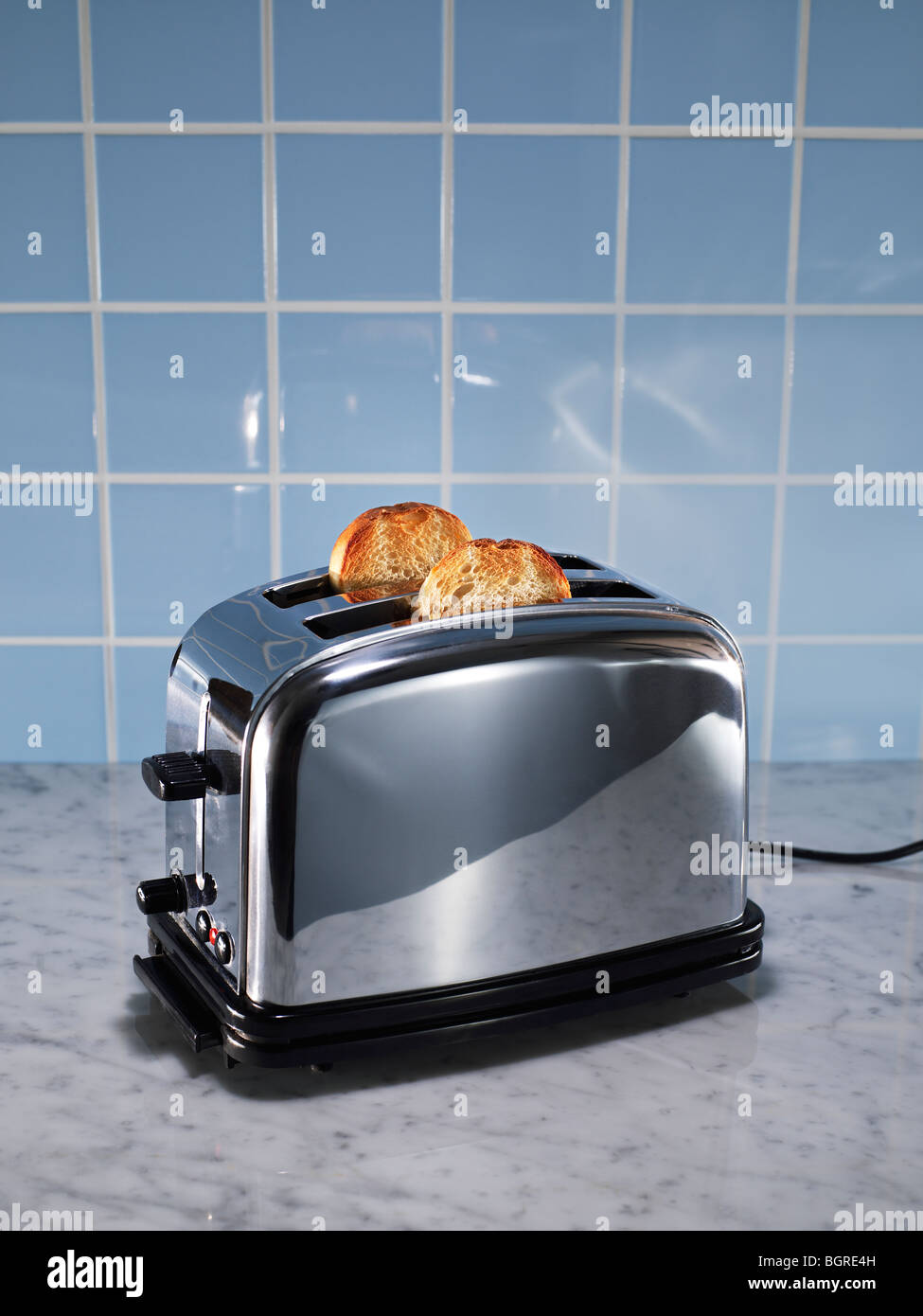 Toasts in a toaster Stock Photo Alamy