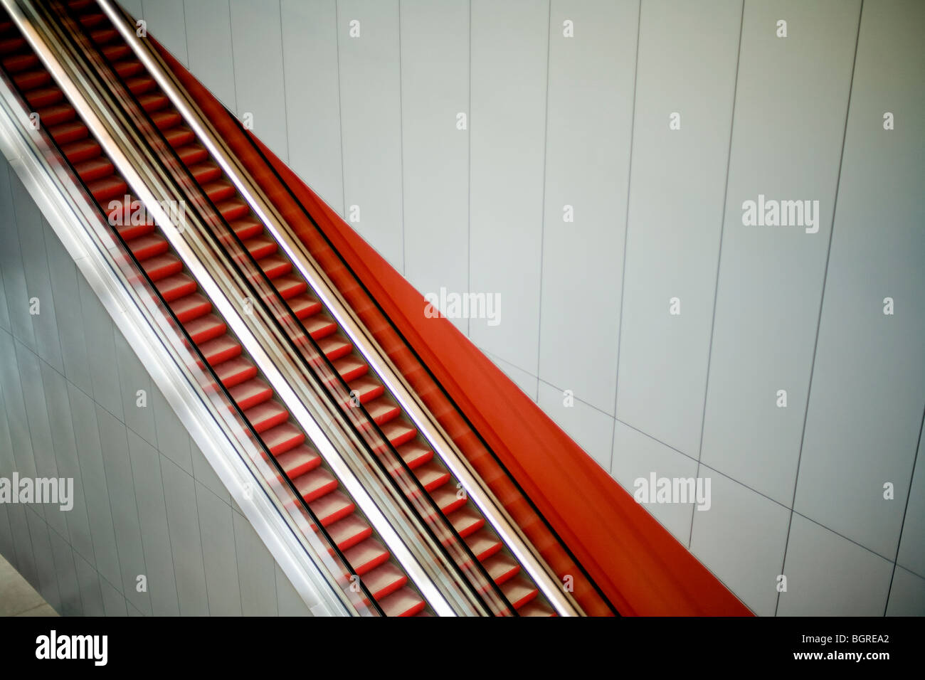 Escalator, Sweden. Stock Photo