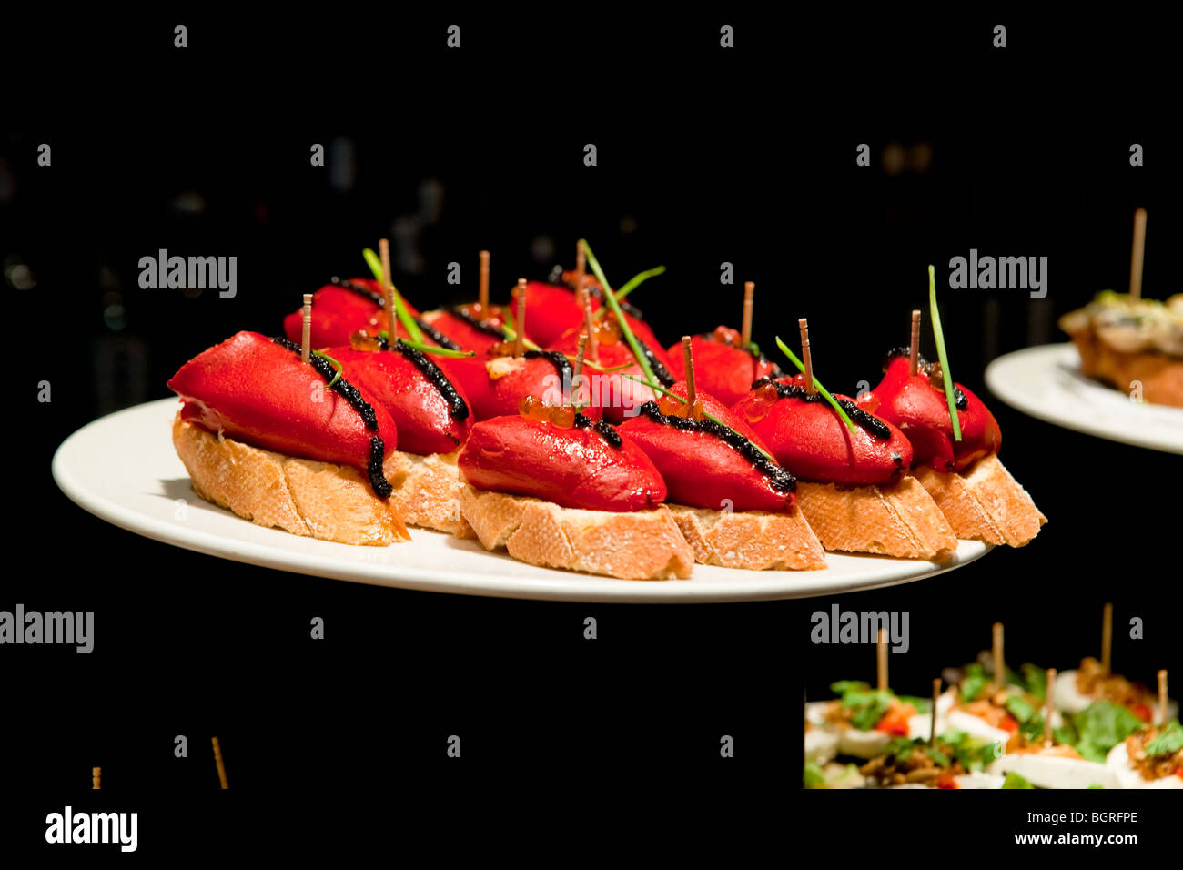 Barcelona Spanish cuisine Tapas Stock Photo Alamy