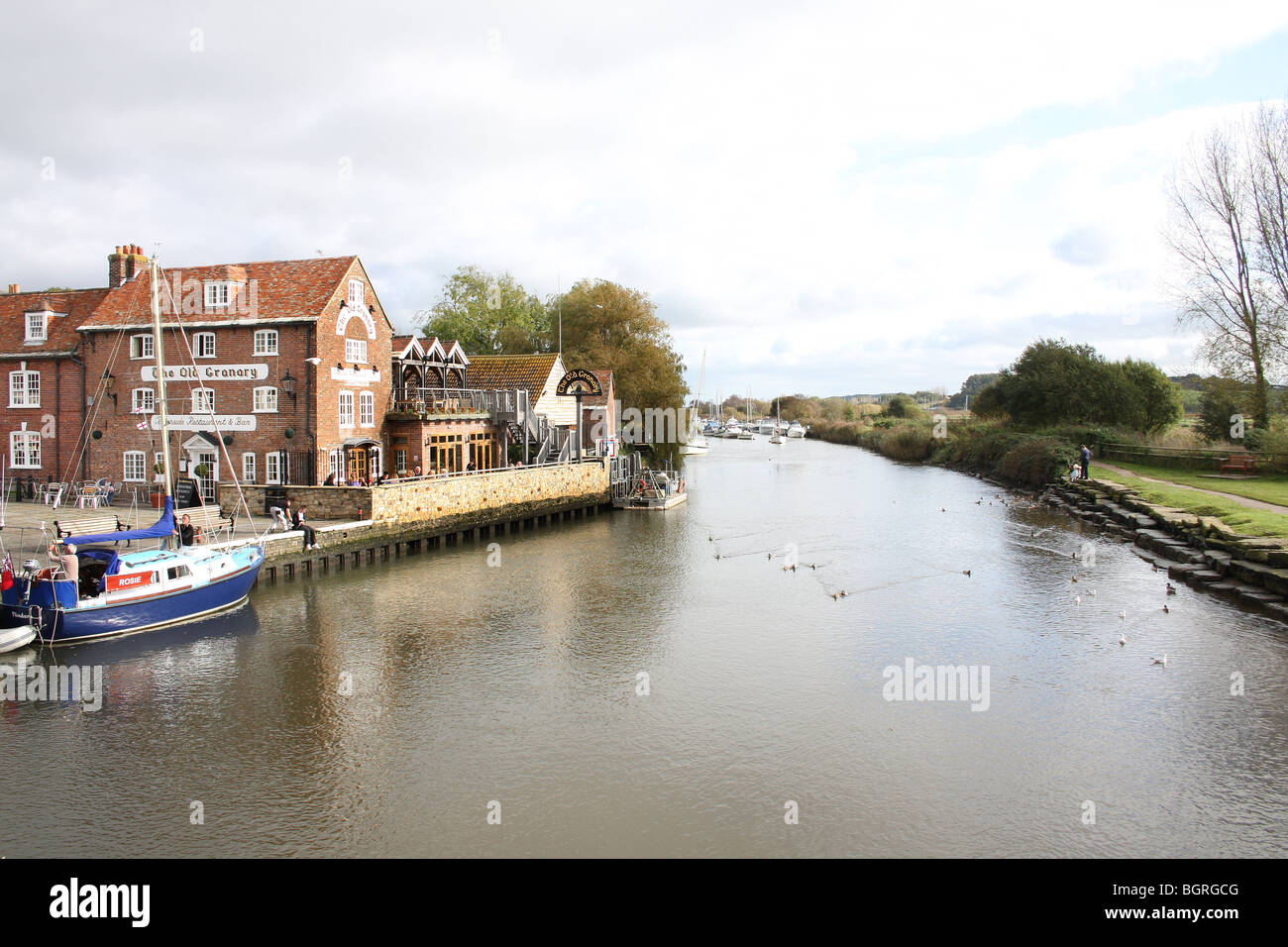 The River Frome in Dorset, England. Stock Photo