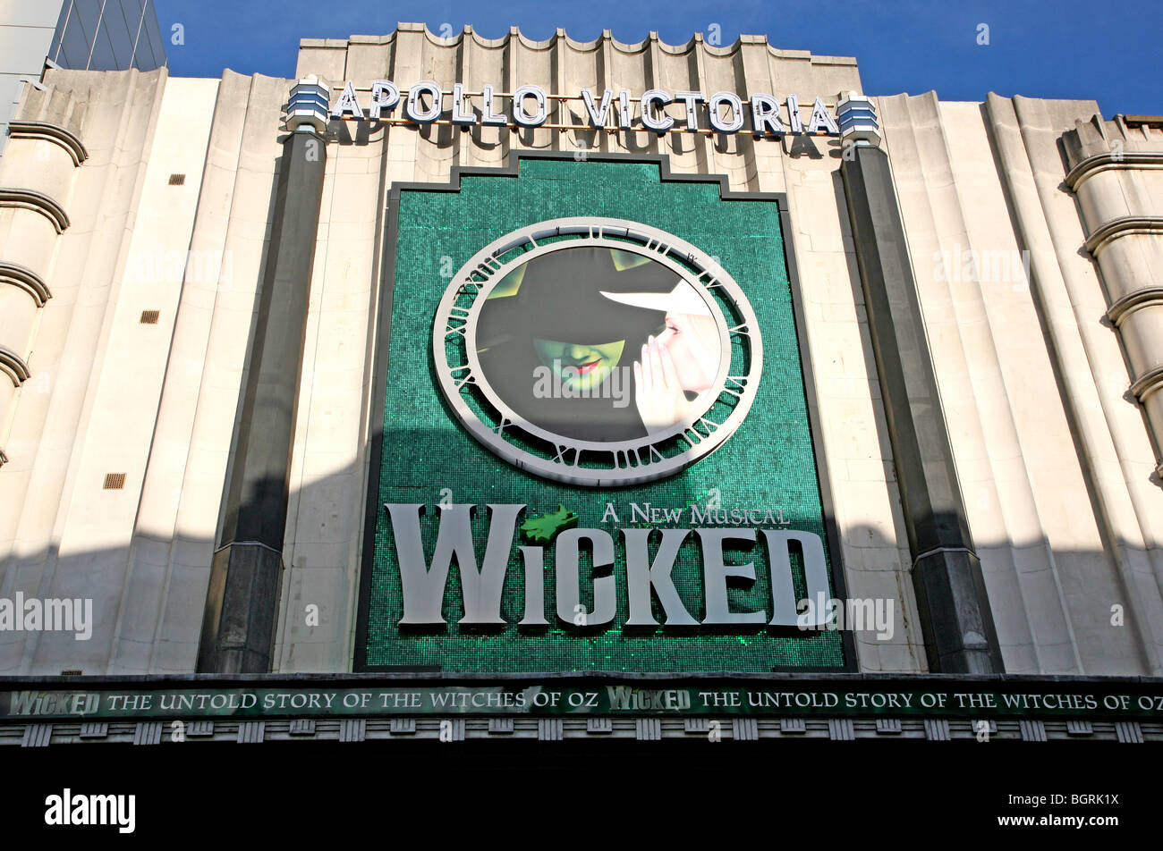 "Wicked" at Apollo Victoria theatre, London Stock Photo