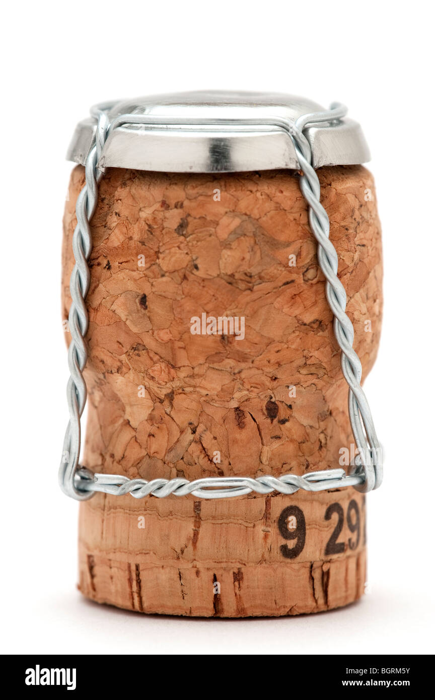 Wine cork and wire Stock Photo