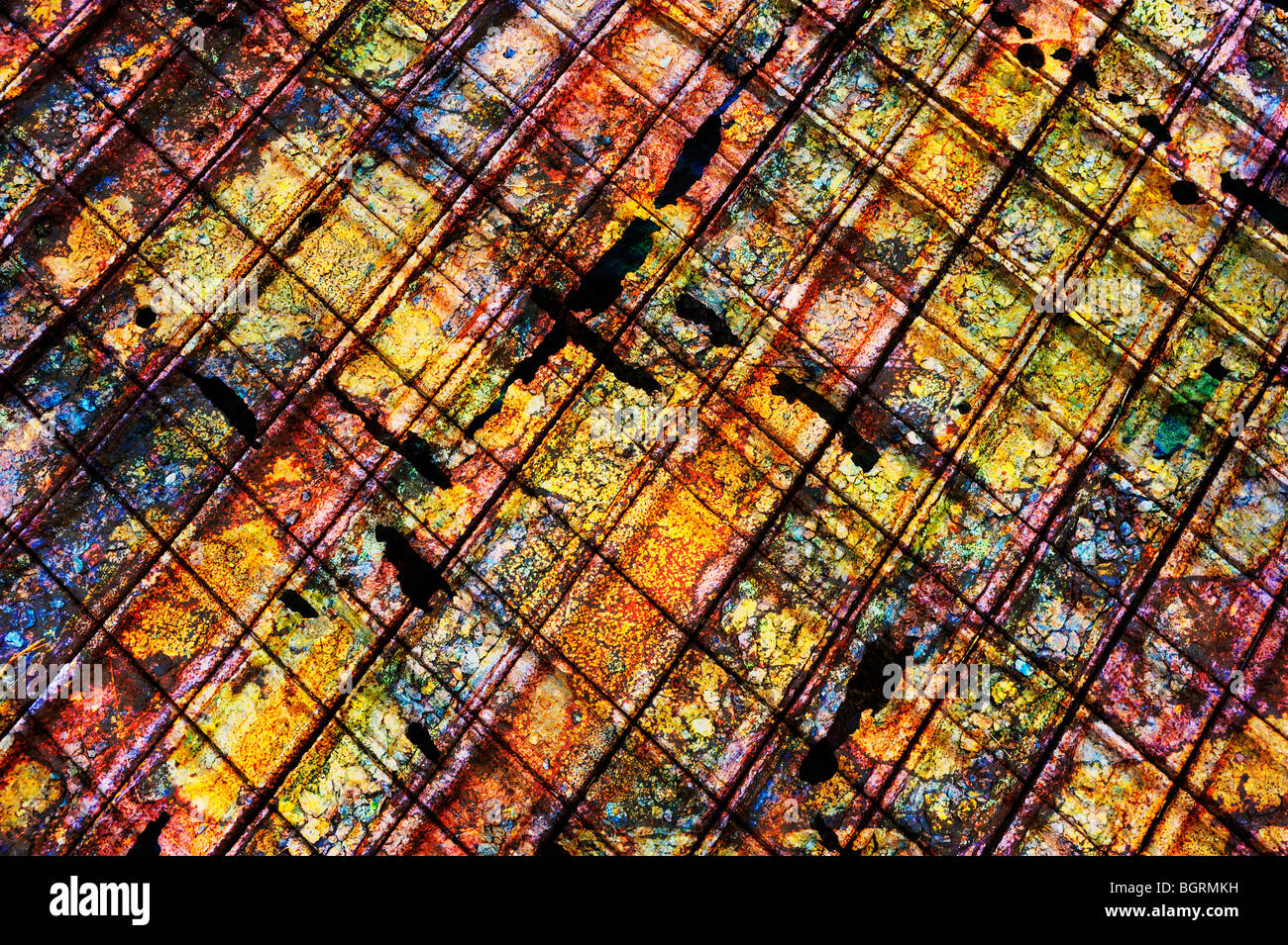 Texture made by combining images of rusty metal with images of rock textures Stock Photo Alamy