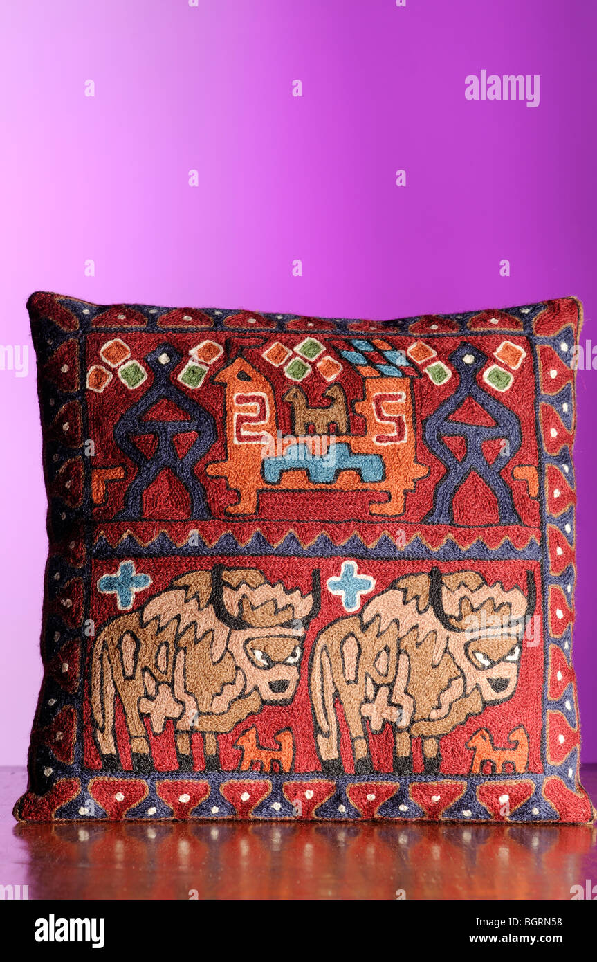 nepalese cushion detail Stock Photo Alamy
