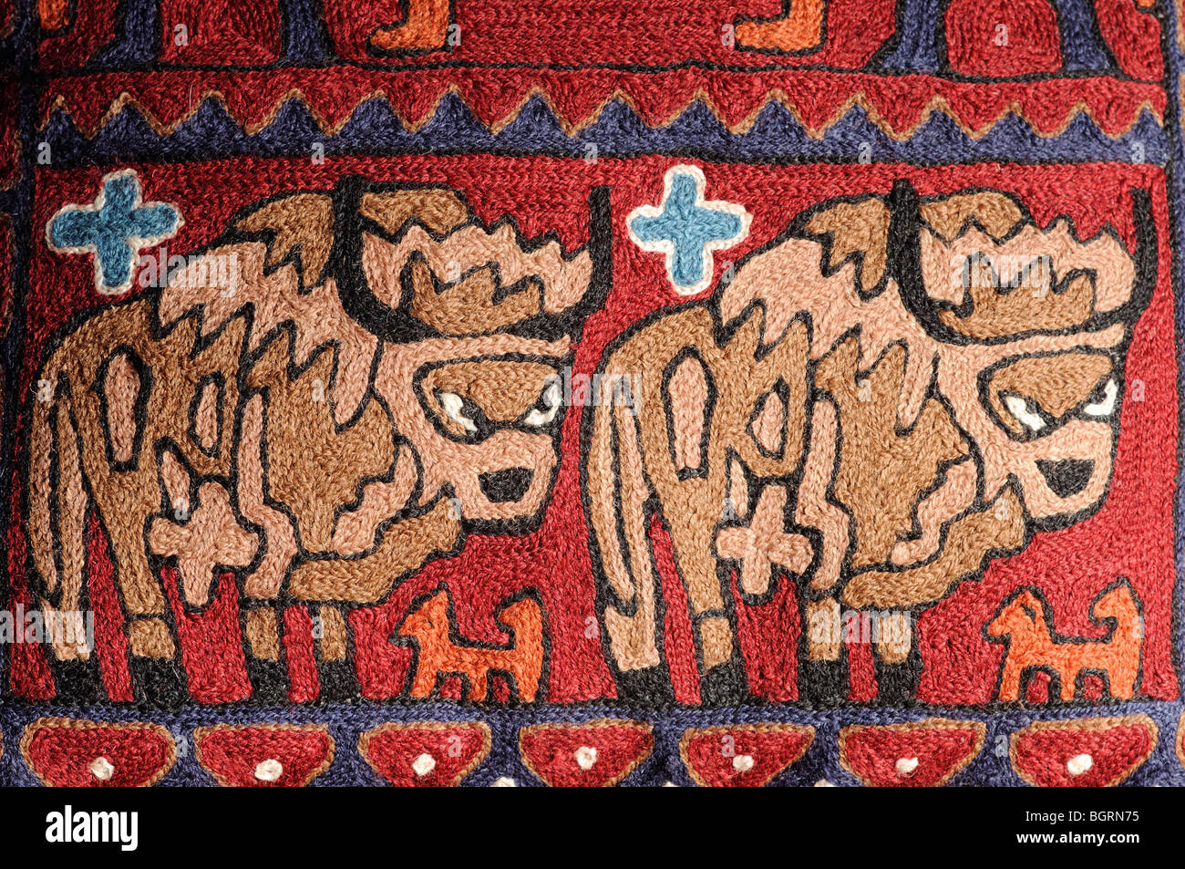 nepalese cushion detail Stock Photo Alamy