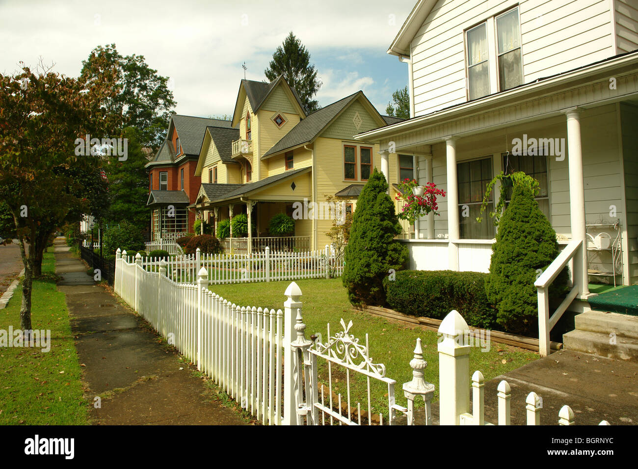 AJD62325, Bramwell, WV, West Virginia, Victorian Homes Stock Photo Alamy