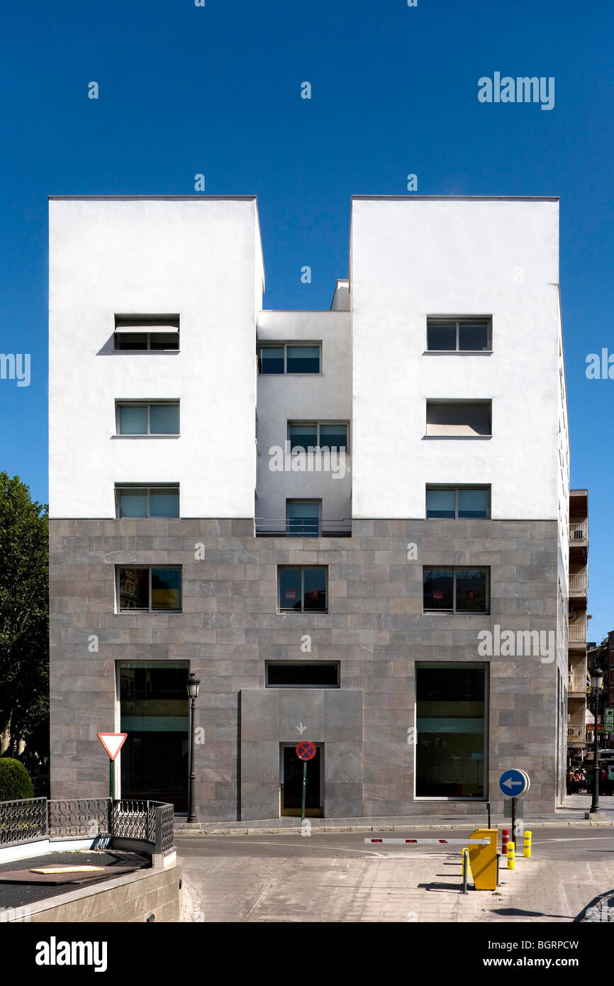 ZAIDA BUILDING PATIO HOUSE, GRANADA, SPAIN, ALVARO SIZA Stock Photo