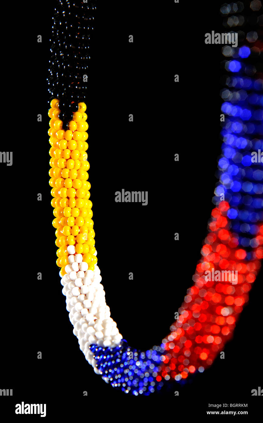 ndebele beaded necklace from south africa Stock Photo
