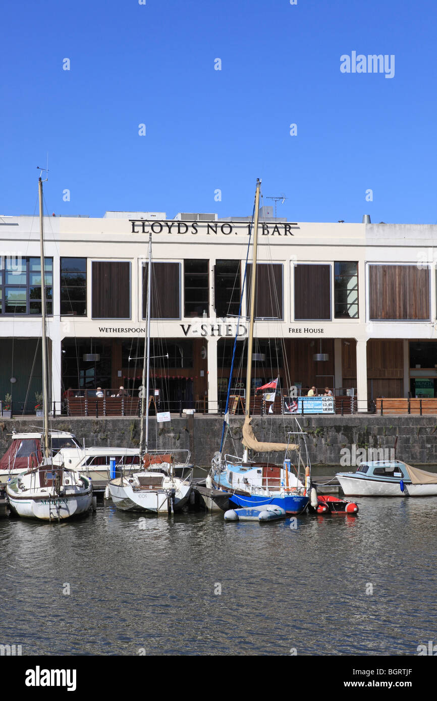 Bristol, Harbourside, Bars Stock Photo Alamy