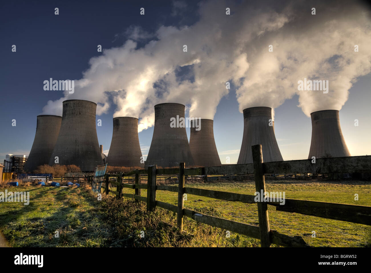 Ratcliffe on Soar coal fired power station. Ratcliffe, Nottinghamshire, UK Stock Photo