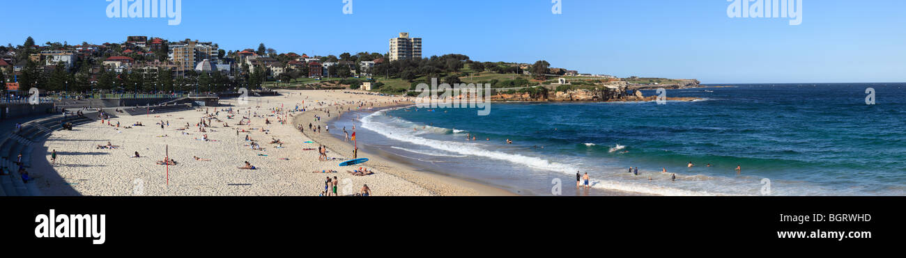Coogee Beach in the Eastern Suburbs of Sydney. Stock Photo