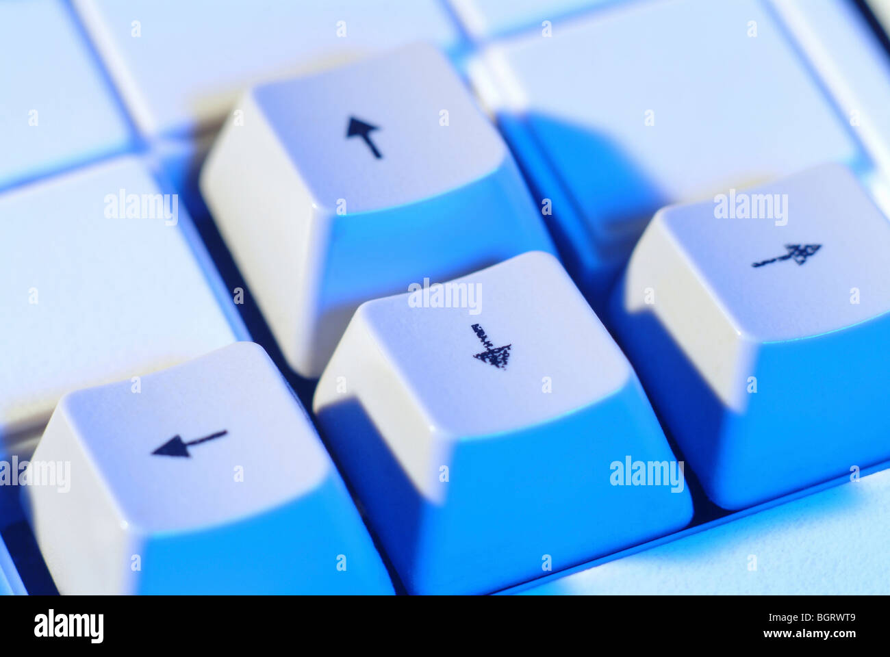 Arrow keys on a keyboard Stock Photo - Alamy