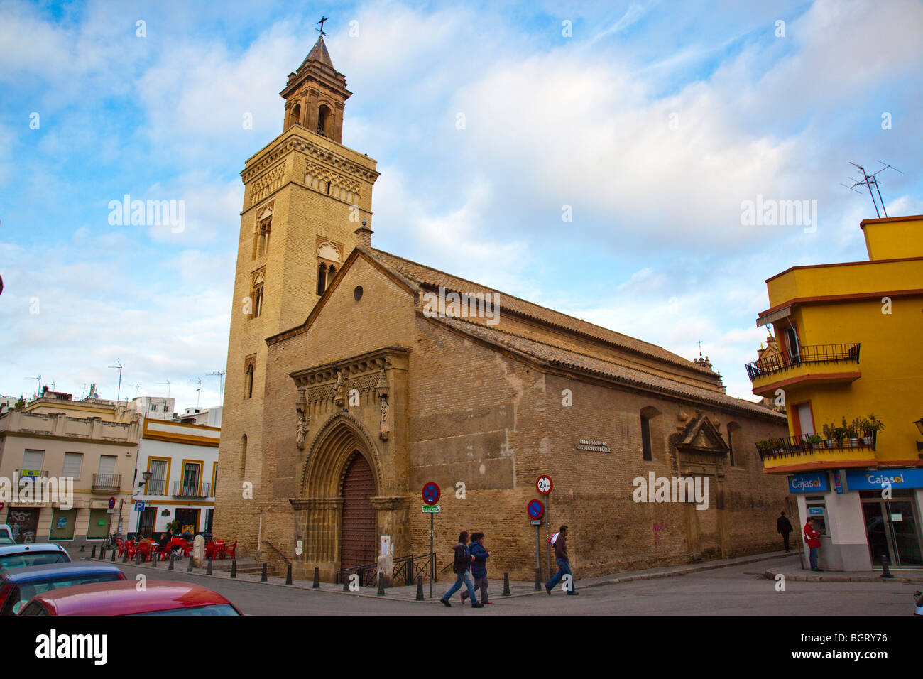 Church of San Marcos in Seville, Spain, Mosque to Church conversion Stock Photo