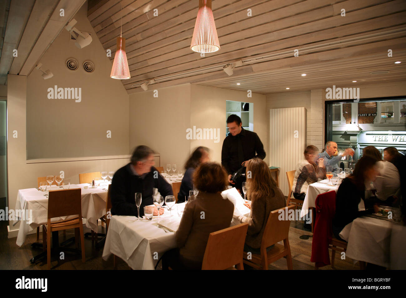 OSTERIA EMILIA RISTORANTE, LONDON, UNITED KINGDOM, BURD HAWARD ARCHITECTS Stock Photo