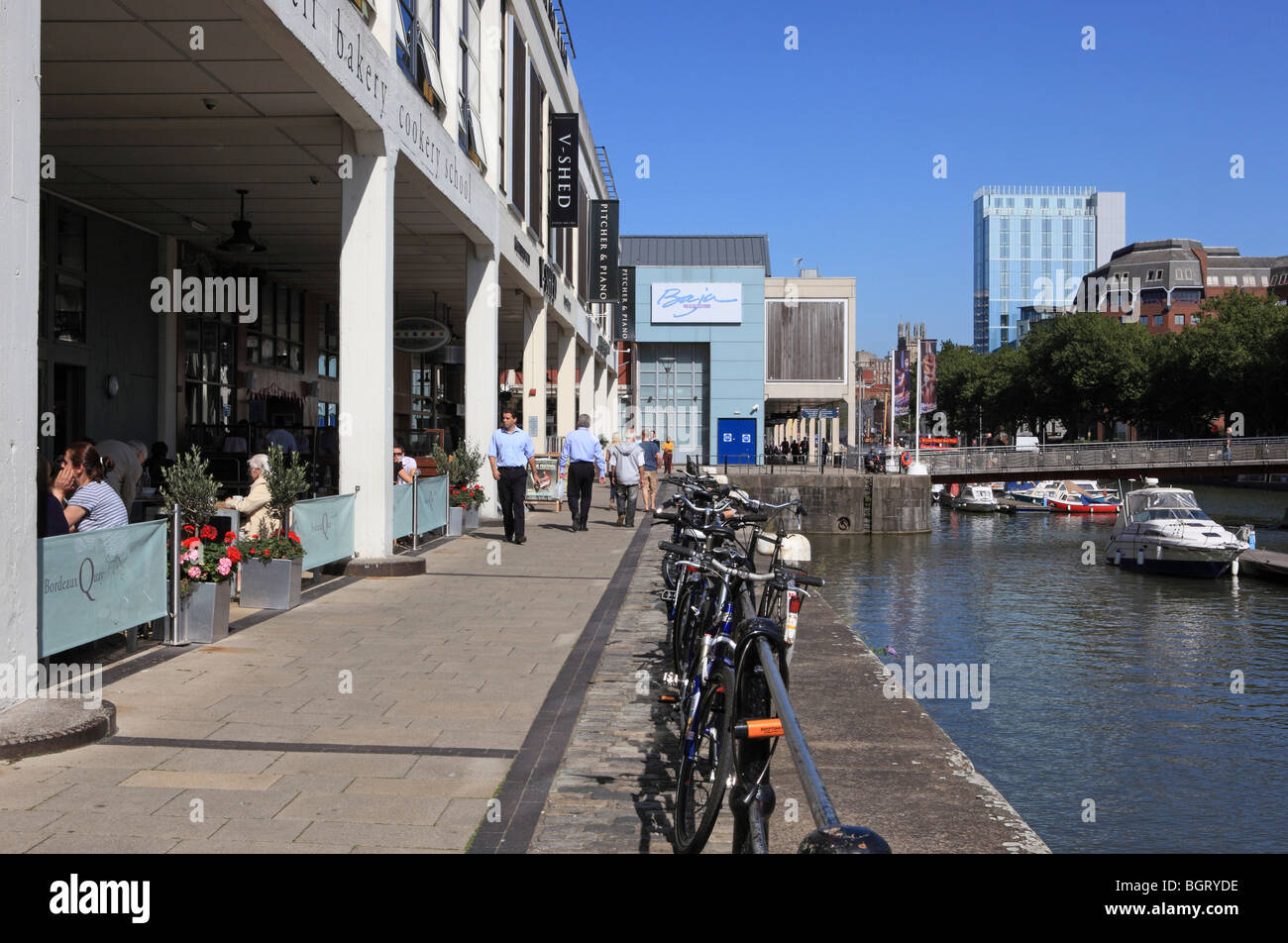 Bristol, Harbourside, Bars Stock Photo Alamy