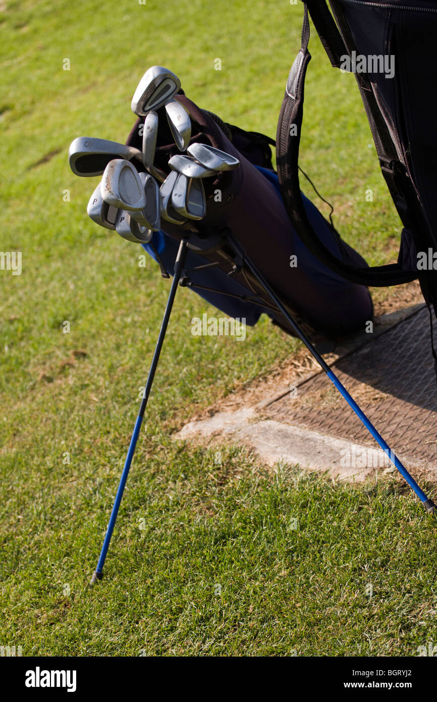 Golf clubs in the bag Stock Photo Alamy