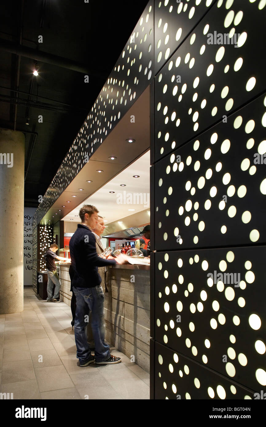 nando's restaurant spinningfields manchester, interior with wall ...