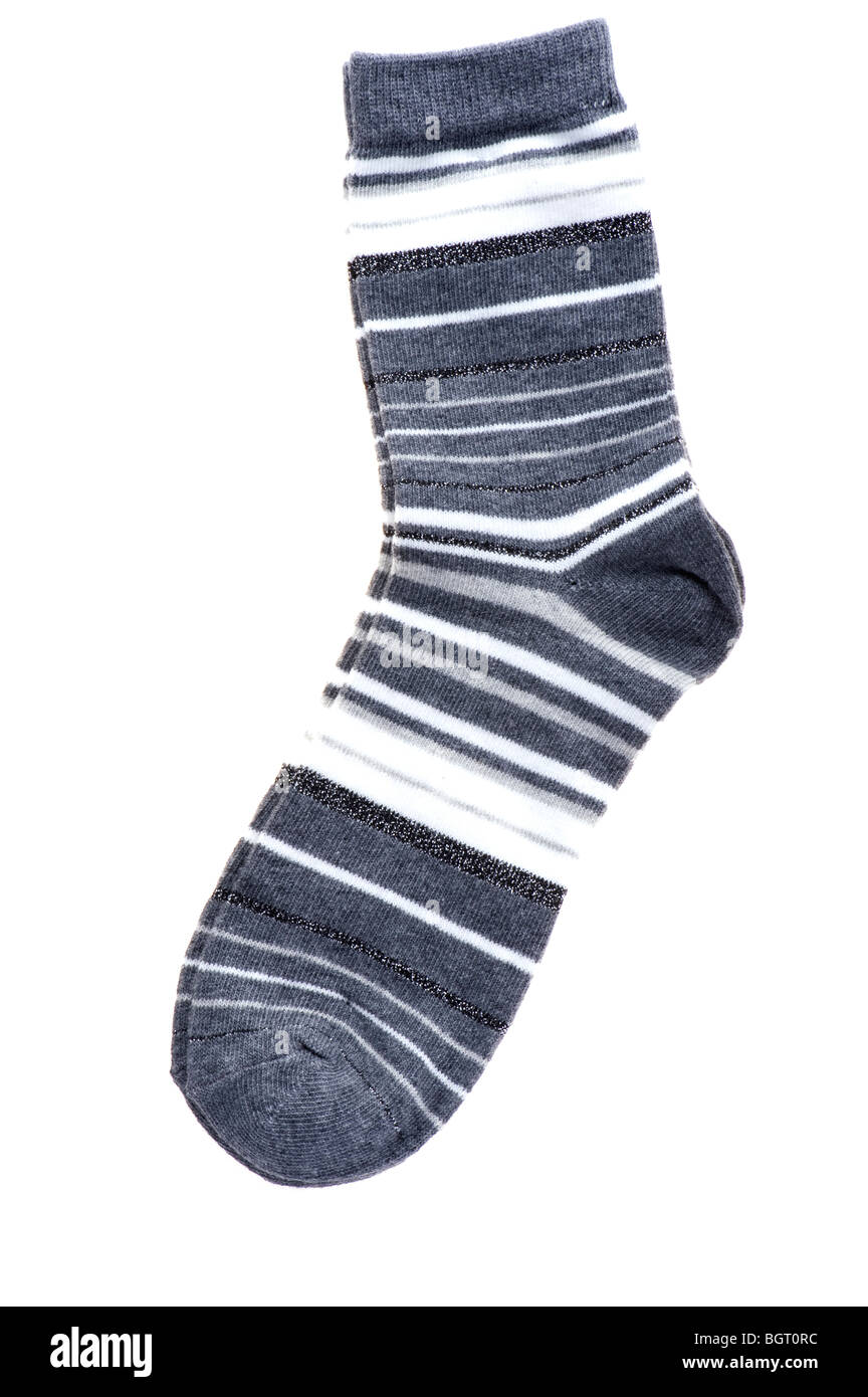 object on white socks close up Stock Photo Alamy