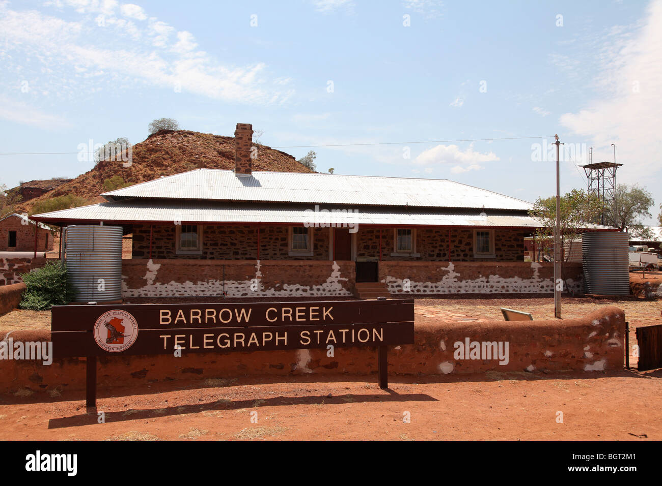 Barrow Creek Telegraph Station Northern Territory NT Australia Stock