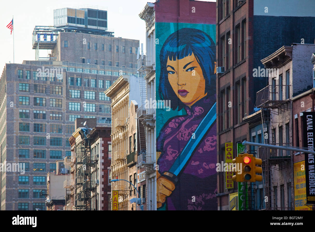 Mural in Chinatown in Manhattan, New York City Stock Photo Alamy